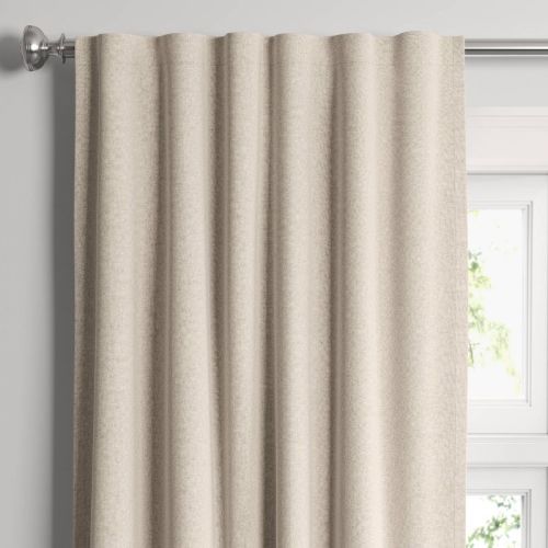 50"x95" Blackout Aruba Window Curtain Panel Natural - Threshold™: Recycled Polyester, Traditional Style, Solid Drapes