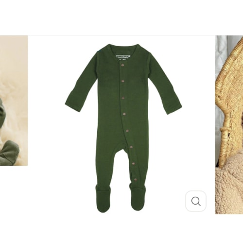 Organic Thermal Footie in Forest – L'ovedbaby