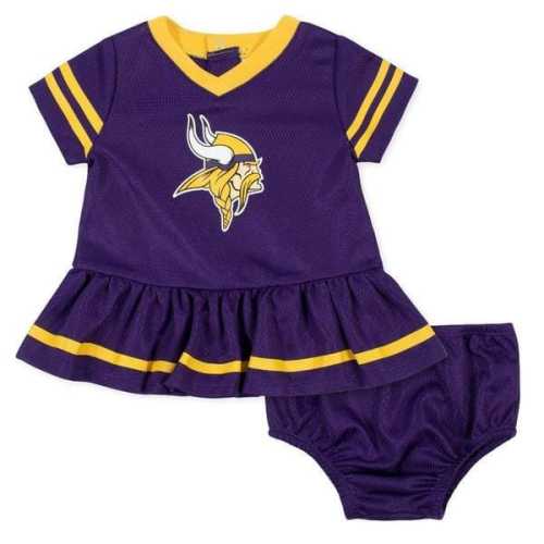 Baby Girls Minnesota Vikings Cheerleader Dress and Diaper Cover Set – Gerber Childrenswear