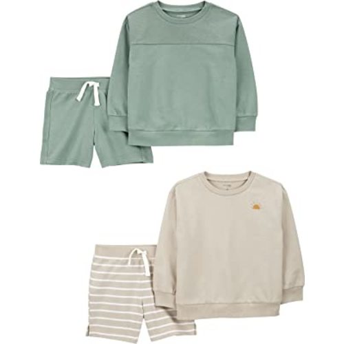 Simple Joys by Carter's baby-boys 4-piece Sweatshirt Set