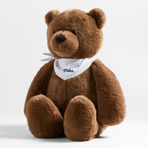 Personalized Crate Cuddlies Large Brown Bear Kids Stuffed Animal