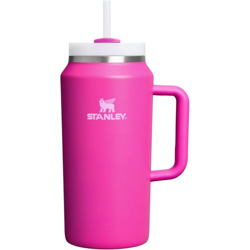 Stanley Quencher H2.0 Tumbler with Handle and Straw 64 oz | Flowstate 3-Position Lid | Large Capacity for Travel & Sports | Insulated Stainless Steel Cup | BPA-Free | Violet Blossom