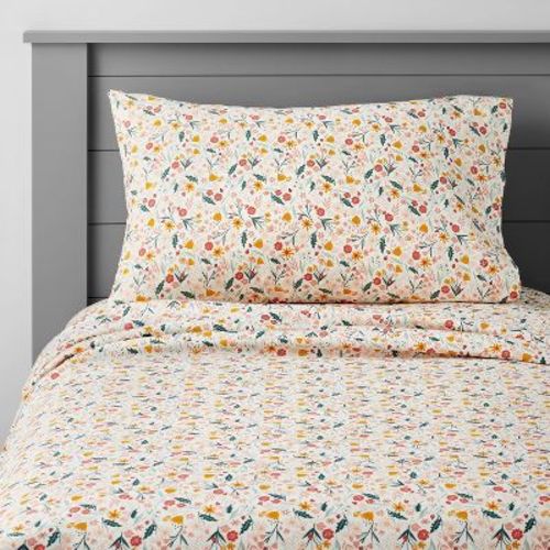 Toddler In the Garden Cotton Kids' Sheet Set - Pillowfort™