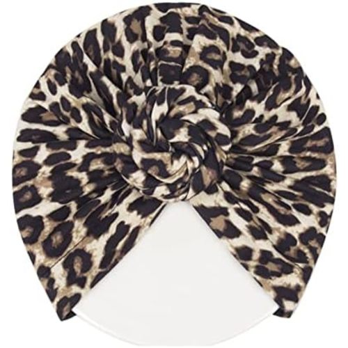 Donuts Baby Hats Girls Turban Knot Infant Leopard Headdress,Toddler Turban Cap Wraps Hat.(LDZ65)