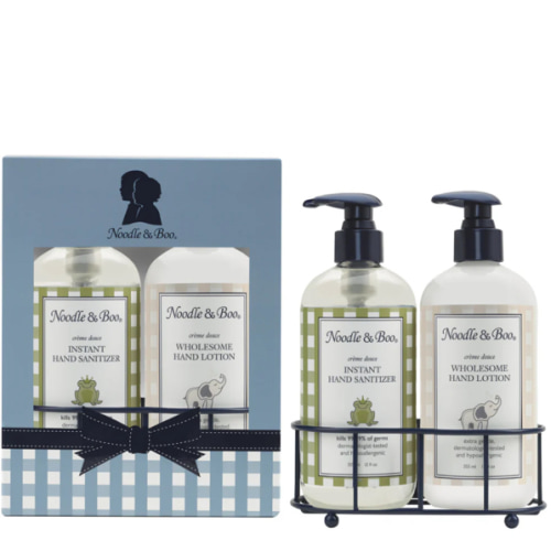 Hand Sanitizer & Lotion Caddy Set – Noodle & Boo