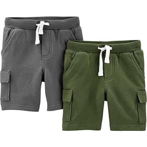 Simple Joys by Carter's Boys' Knit Cargo Shorts, Pack of 2