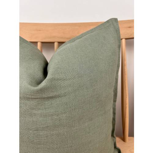SALE!! %100 Linen Sage Green Pillow Cover | Throw Pillow Cover | 17x17inc | Linen Pillow Cover | Linen Cushion Cover | Linen Pillowcase |