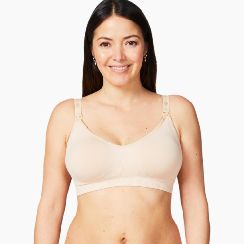 Cake Maternity Rock Candy Seamless Nursing Bra - Beige, X-Large