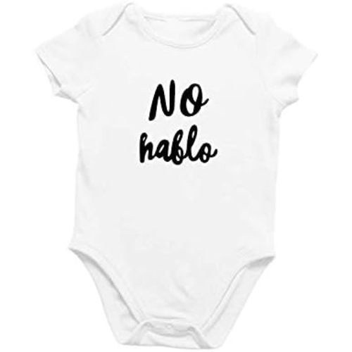 Printique Organic GOTS certified baby onesie unisex bodysuit 0-18 months - Funny Spanish Quotes