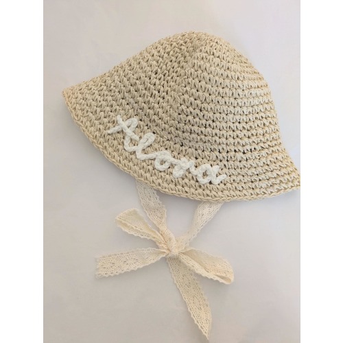 Personalised Baby/Toddler Straw Hat