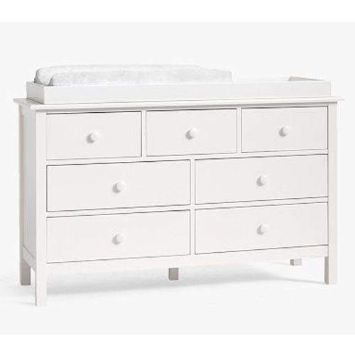 Kendall Extra-Wide Nursery Dresser & Topper Set, Simply White
