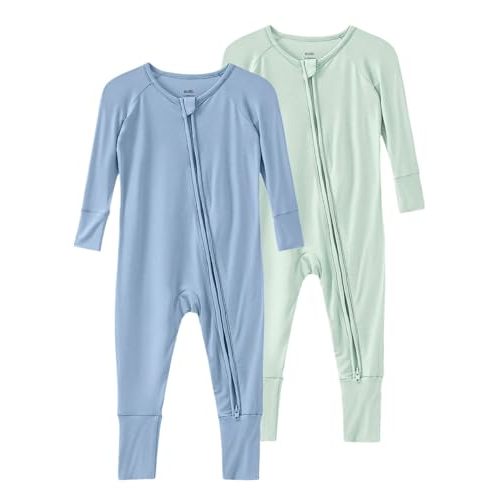 SUZEL Baby Viscose from Bamboo Footless Pajamas Boys Girls Zippy Pjs Sleep 'N Play Romper - 0-24 Months