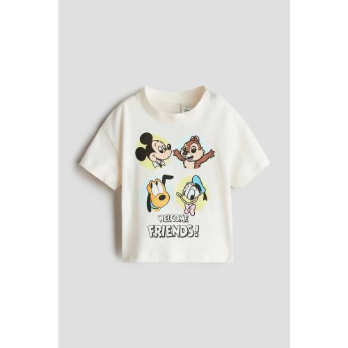 COTTON T-SHIRT WITH PRINTED MOTIF