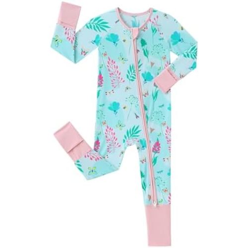 Bamboo Viscose Pajamas Baby Footless Romper - Baby Infant Boys Girls One Piece Jumpsuits Clothes