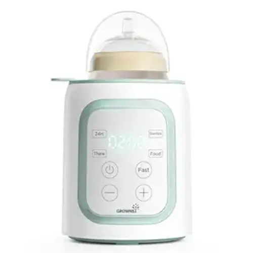 Grownsy Baby Bottle Warmer, 8-in-1 Fast Baby Milk Warmer with Timer for Breastmilk or Formula, Accurate Temperature Control, 24H Keep, Food Heater&Defrost BPA-Free Bottle Warmer for All Bottles- Green
