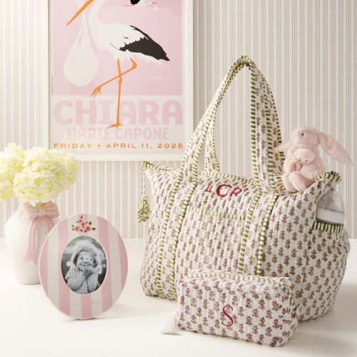 Block Print Diaper Bag