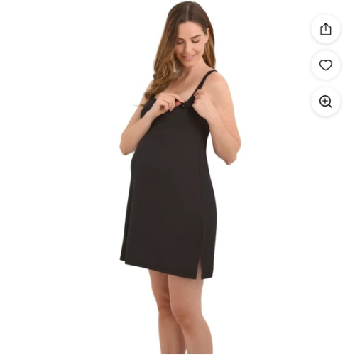 Joyspun Women's Nursing Nightgown, Size L