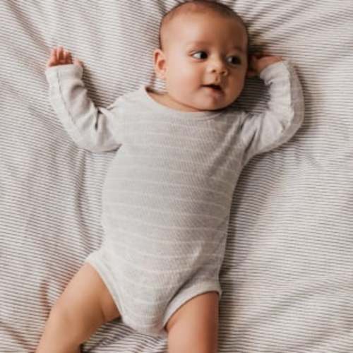 The Long Sleeve Rib Romper
