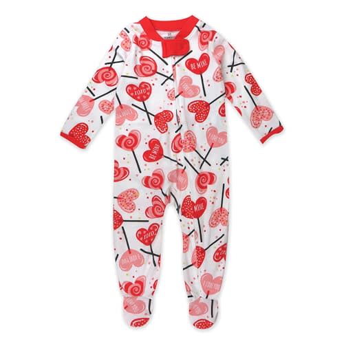 HonestBaby Baby Celebration Sleep & Play Footed One-Piece Pajama Sleeper 100% Organic Cotton