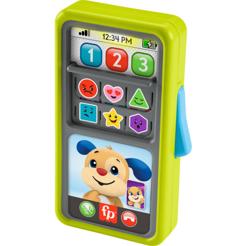 Fisher-Price Laugh & Learn 2-in-1 Slide to Learn Smartphone Musical Toy for Baby & Toddler