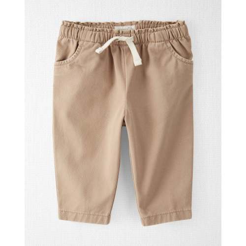 Baby Organic Cotton Pants in Toasty Hazelnut - Little Planet | Carter's