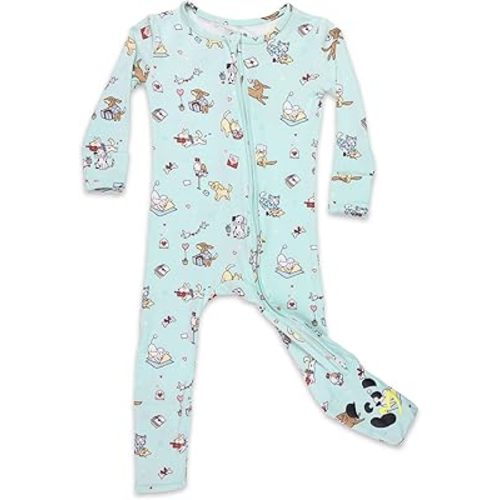 Bellabu Bear Convertible Footies for Baby Boys & Baby Girls, Family Matching Pajamas, Rayon from Bamboo