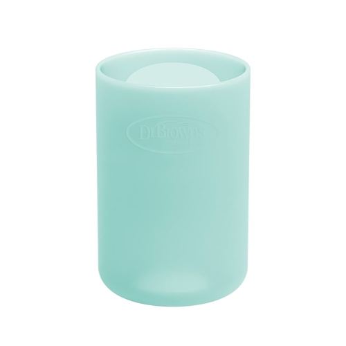Dr. Brown's Options+ Narrow Glass Bottle Sleeve, 100% Silicone, Mint, BPA-Free, 4 oz, 1-Pack