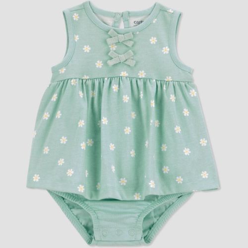 Carter's Just One You® Baby Girls' Floral Sunsuit - Green 3M