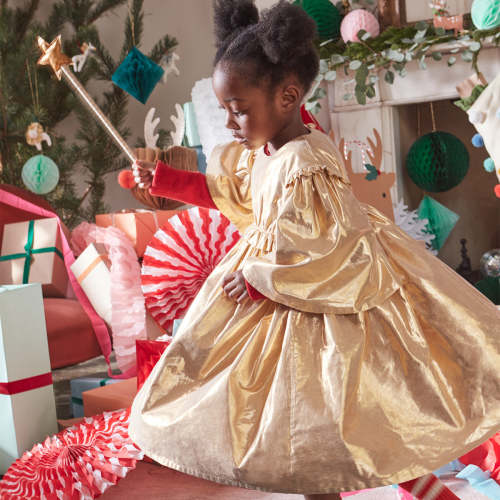 Gold Angel Dress, size 5-6 years