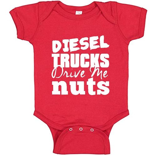 Southern Sisters Deisel Trucks Drive Me Nuts Baby Girl and Boy Clothes by