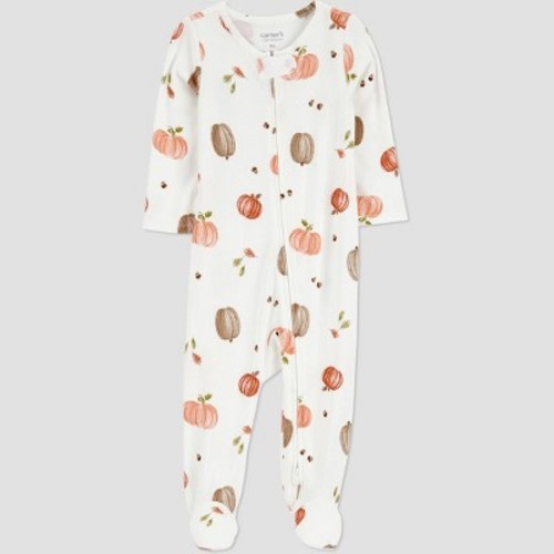 Carter's Just One You® Baby Fall Pumpkins Comfy Soft Sleep N' Play - Cream Newborn
