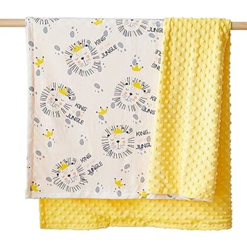 Baby Blanket - Organic Cotton Baby Blanket Soft Cozy, Security Baby Blanket with 3D Little Beans for Soothing Baby,30"X40" Neutral Baby Blanket for Boy Girl,Lightweight Baby Receiving Blankets