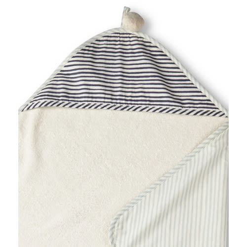 Striped Hooded Towel - Stripes Away Sea