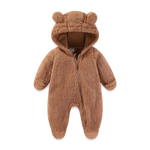 UVIPC Combinaison en polaire pour nouveau-né - Grenouillère chaude et pelucheuse