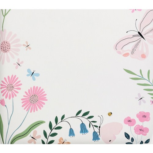 Wildflower Butterfly Picture Perfect Organic Crib Fitted Sheet