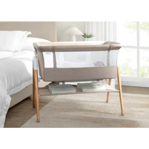 Bondi Adjustable Height Bedside Beechwood Bassinet