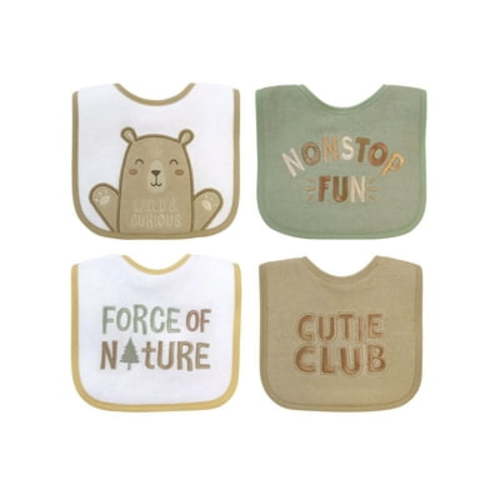 Neat Solutions Neutral 4 Pack Bear Bib