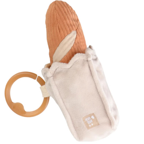 Baguette Rattle – Soft Baby Sensory Toy