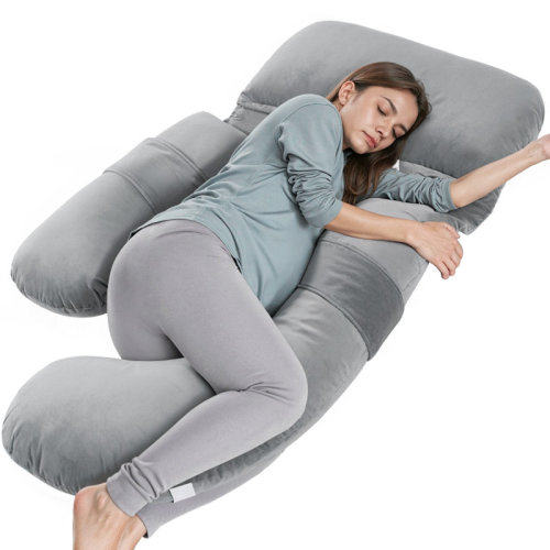 Alwyn Home Pregnancy Pillows With Adjustable Wedge Pillow, U Shaped Full Body Maternity Pillow With Removable Cover - Support For Back, Legs, Belly, Hips For Pregnant Women Sleeping | Wayfair