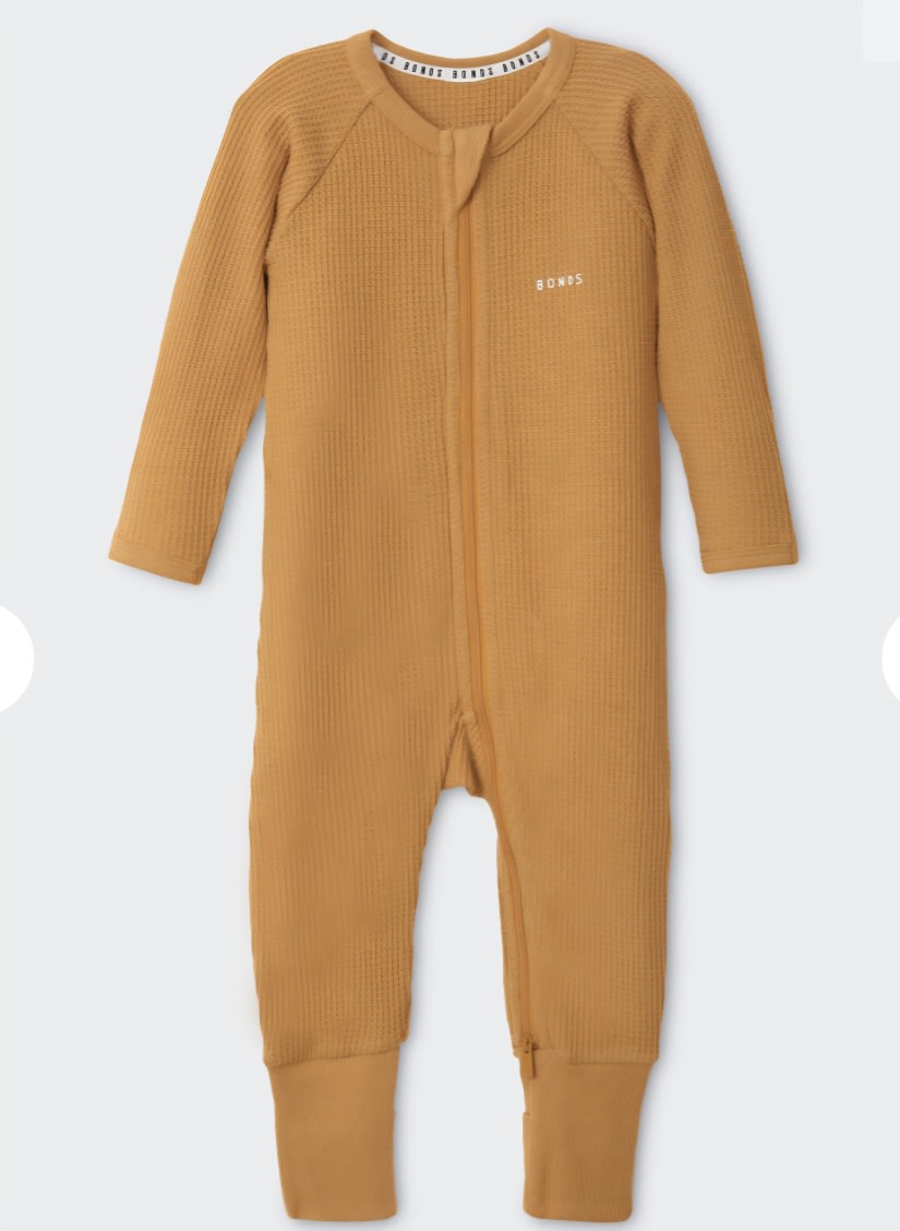 Bonds Waffle Zip Wondersuit | Baby Baby Coverall | BWYFA