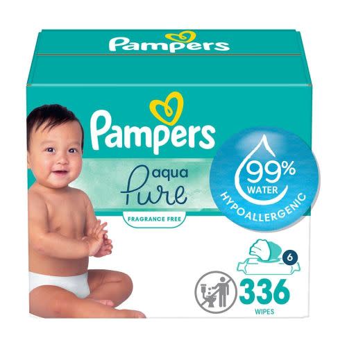 Pampers Aqua Pure Water Baby Wipes (672 count)