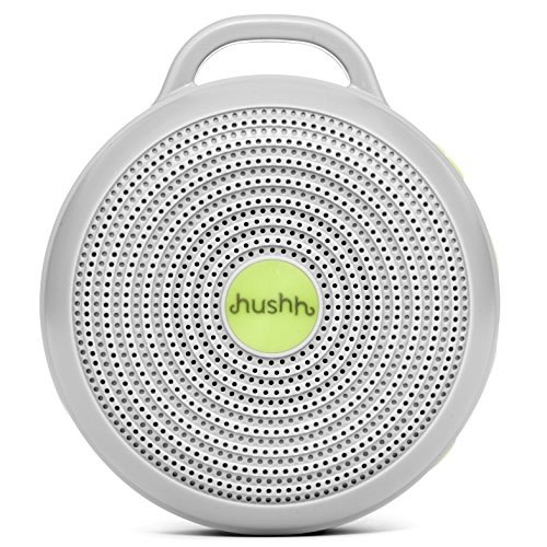 Marpac Hushh Portable White Noise Machine for Baby | 3 Soothing, Natural Sounds with Volume Control Baby-Safe Clip & Child Lock, Gray, 3.7 ounces - Hushh 1-Pack