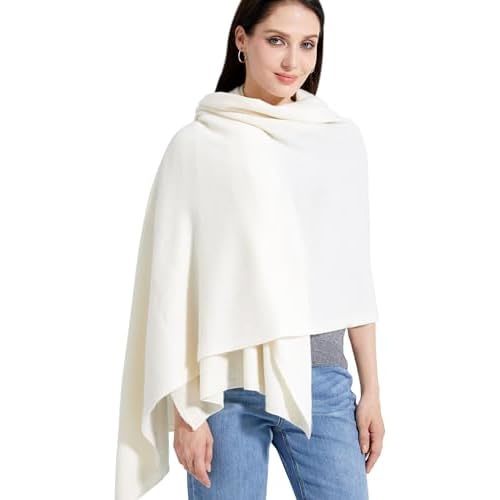 Soft Cashmere white nursing wrap