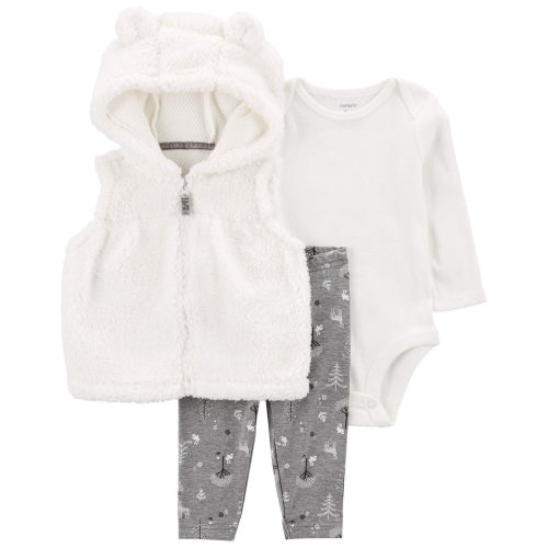 Baby 3-Piece Bear Little Vest Set - Carter's | Carter's