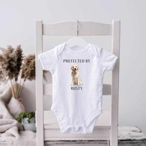 Golden Retriever Bodysuit, Golden Retriever, Dog Shirt, Dog Shirt for Kids, New Baby Gift, Gender Neutral, Gift for New Baby, Dog Lovers - Etsy