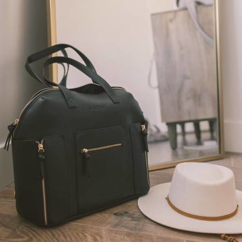 Black Carryall Convertible Tote