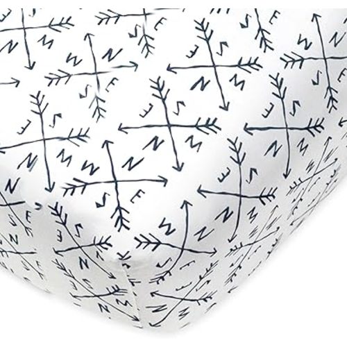Organic Cotton Fitted Crib Sheet | Compass