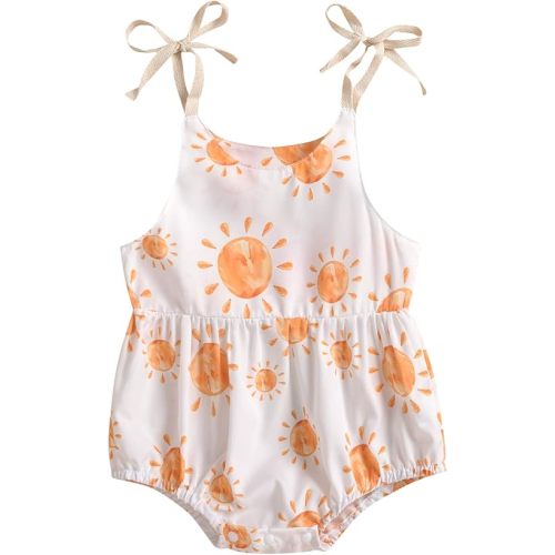Infant Newborn Baby Girl Floral Romper Kids Spaghetti Strap One Piece Jumpsuit Shorts Toddler Summer Overall Clothes