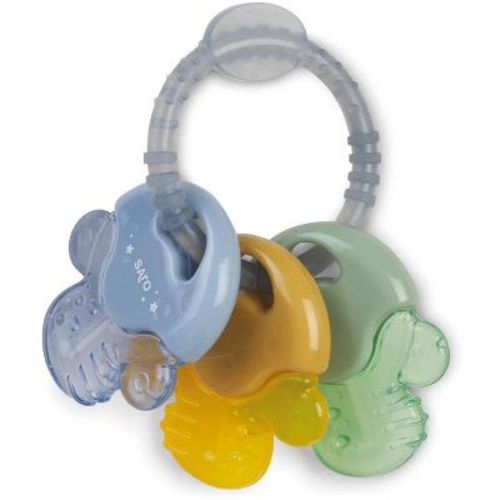 SARO Mist Blue Water Teether Keys: Gentle Gum Relief for Teething Infants - Cold Sensory Teethers, Baby Teething Toys, Infant Development