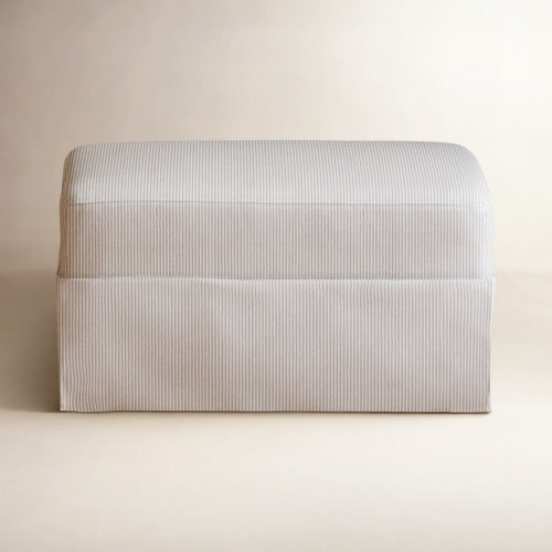 Namesake Crawford Gliding Ottoman In Eco-Weave Fabric | Water Repellent & Stain Resistant & Reviews | Birch Lane
